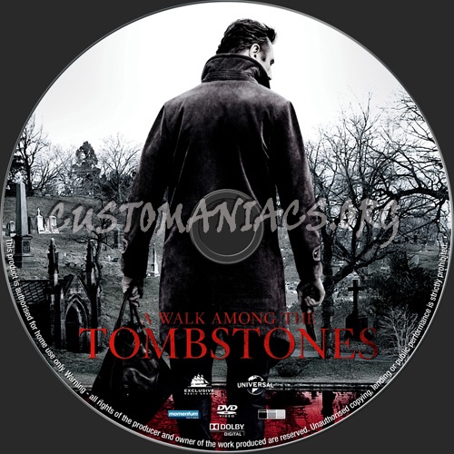 A Walk Among The Tombstones dvd label