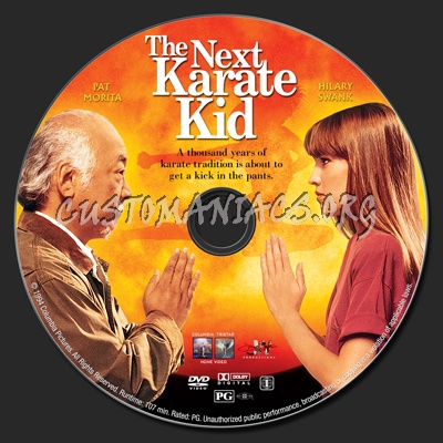 The Next Karate Kid dvd label