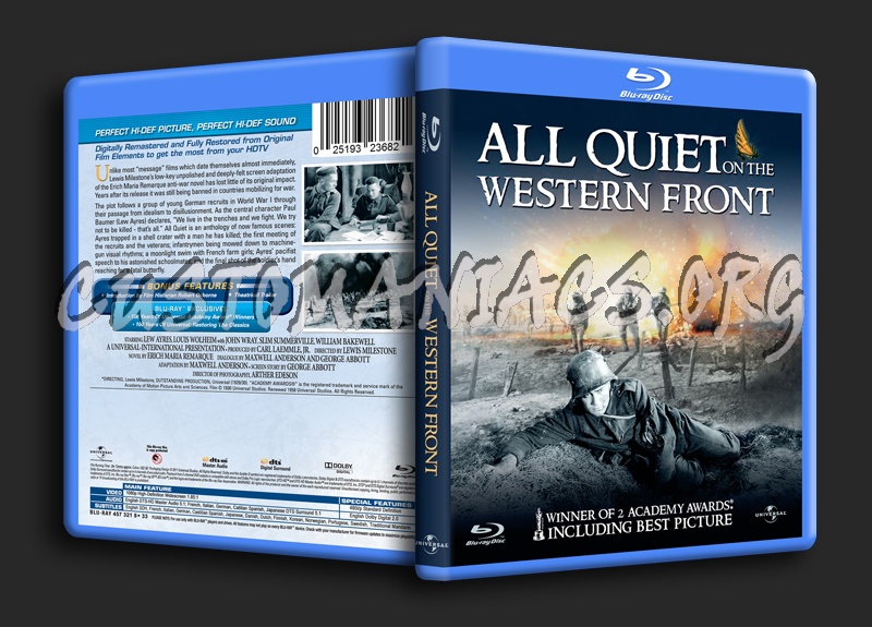 All Quiet on the Western Front blu-ray cover