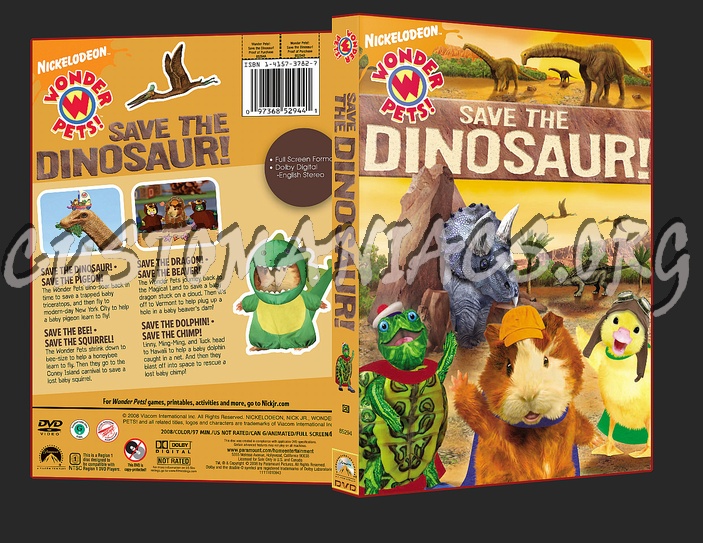 Wonder Pets! Save the Dinosaur! dvd cover