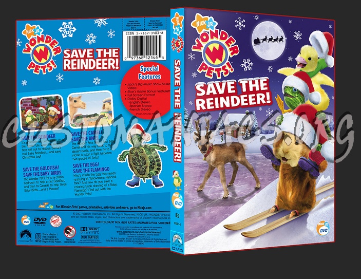 Wonder Pets! Save the Reindeer dvd cover