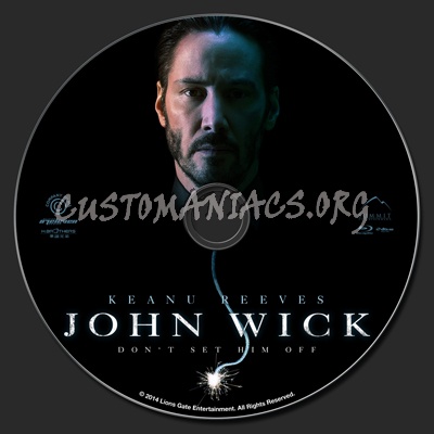 John Wick blu-ray label