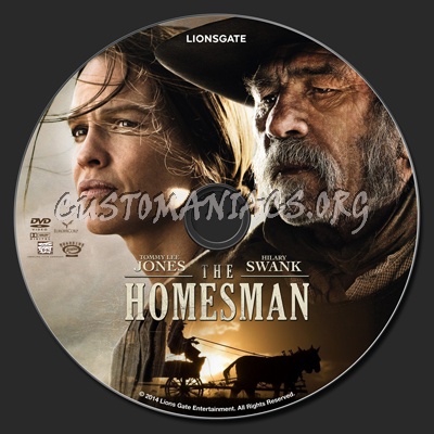 The Homesman dvd label