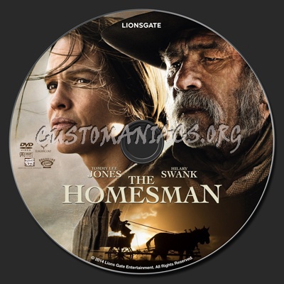 The Homesman dvd label