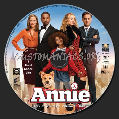 Annie dvd label