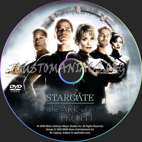 Stargate The Ark of Truth dvd label