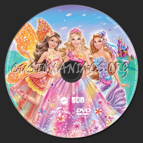Barbie and the Secret Door dvd label