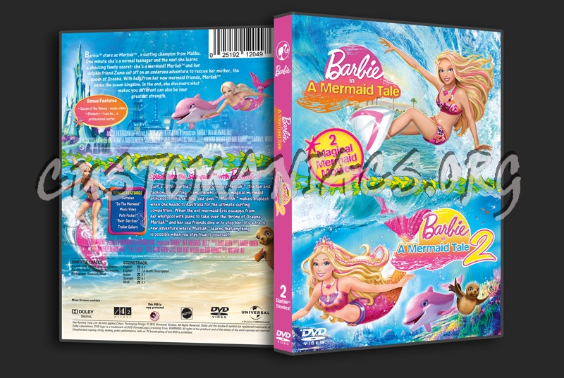 Barbie in A Mermaid Tale & Barbie in A Mermaid Tale 2 dvd cover