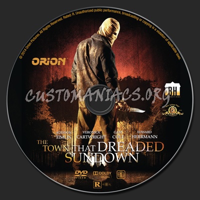 The Town That Dreaded Sundown dvd label