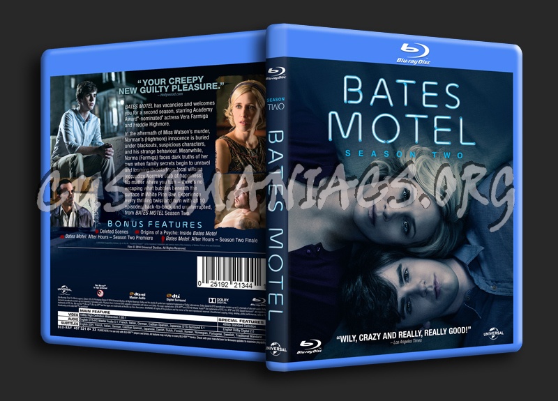 Bates Motel Season 2 blu-ray cover