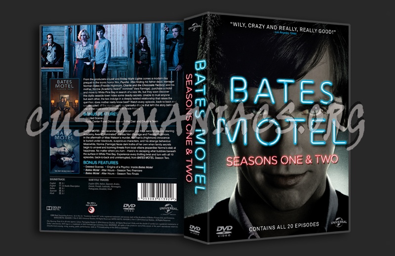 Bates Motel Seasons 1 & 2 dvd cover
