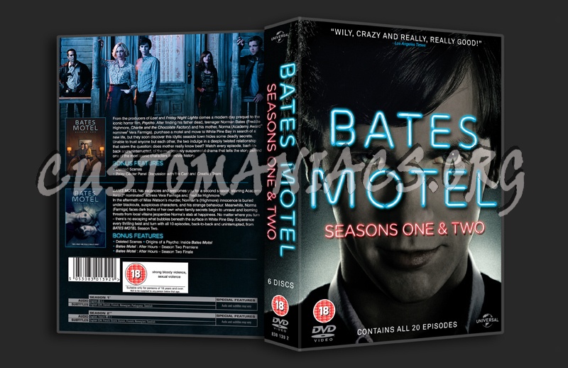 Bates Motel Seasons 1 & 2 dvd cover
