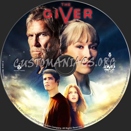 The Giver dvd label