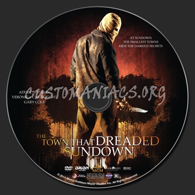 The Town That Dreaded Sundown (2014) dvd label