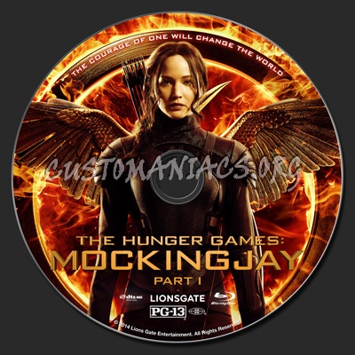The Hunger Games: Mockingjay Part 1 blu-ray label