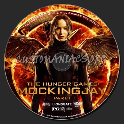 The Hunger Games: Mockingjay Part 1 dvd label