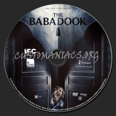 The Babadook dvd label