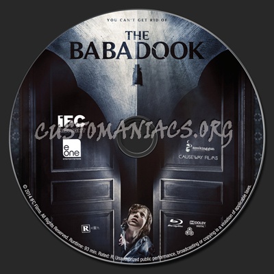 The Babadook blu-ray label