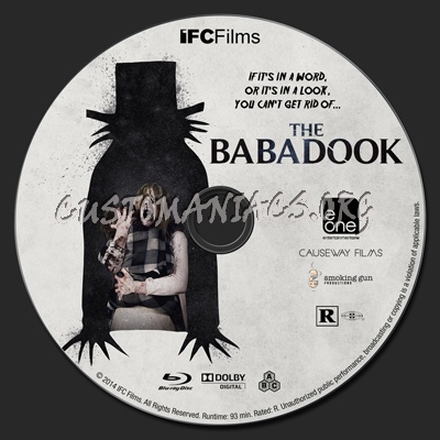 The Babadook blu-ray label
