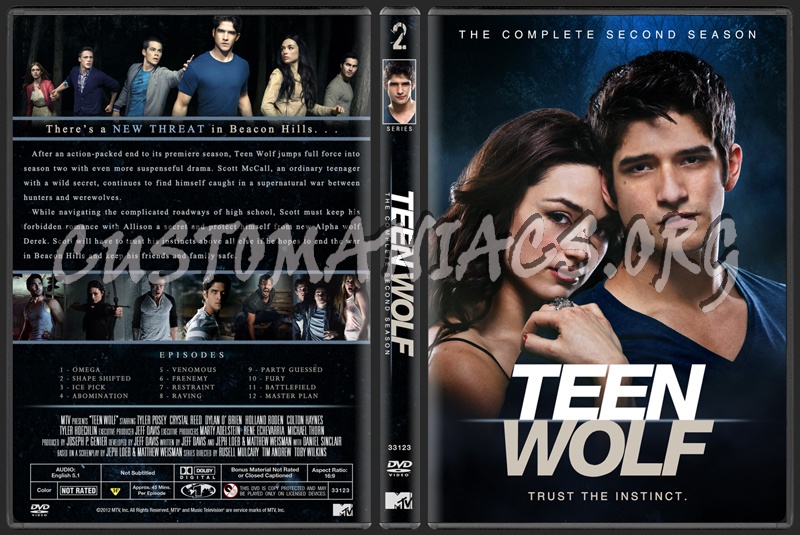 Teen Wolf - The Complete Second Season dvd cover