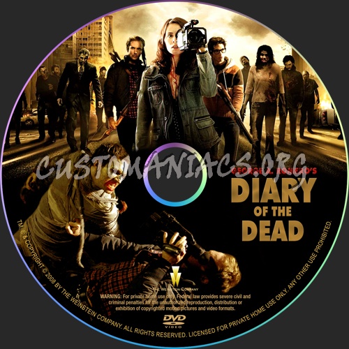 Diary of the Dead dvd label