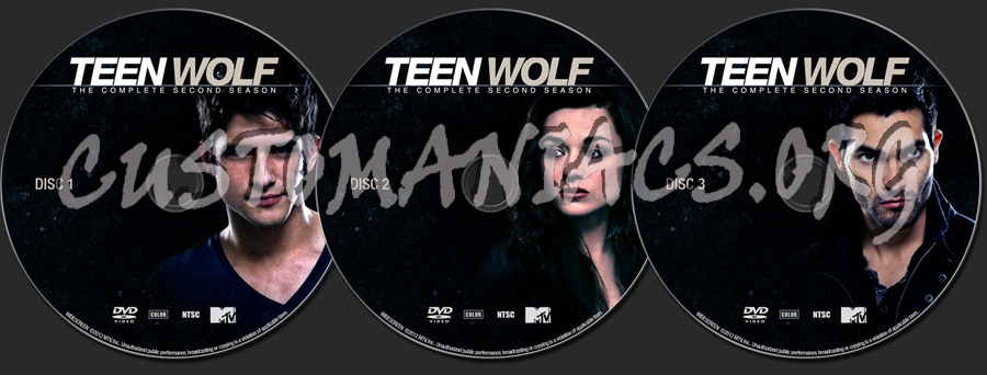 Teen Wolf - The Complete Second Season dvd label