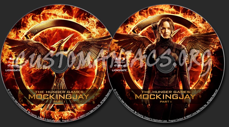 The Hunger Games: Mockingjay - Part 1 blu-ray label
