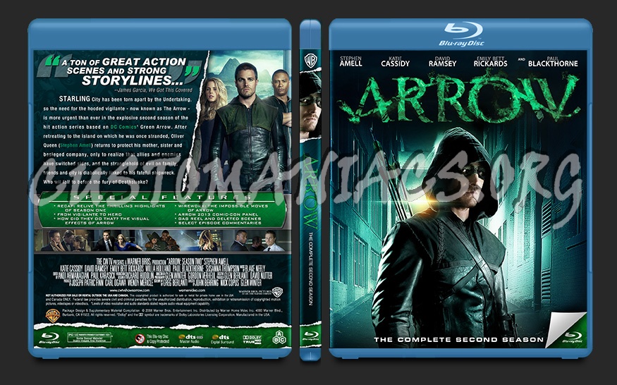 Arrow Season Two blu-ray cover