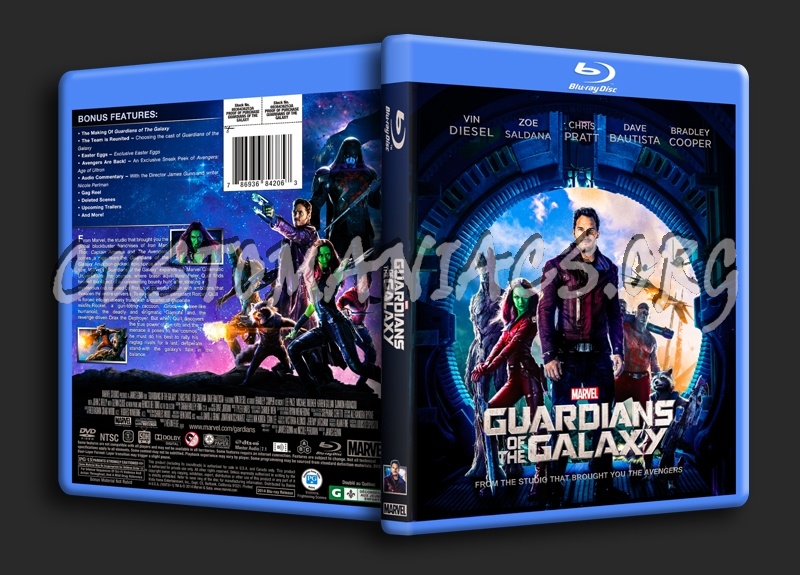 Guardians of The Galaxy blu-ray cover