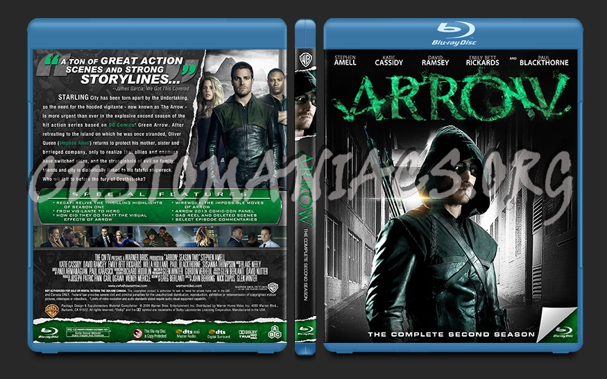 Arrow Season Two blu-ray cover
