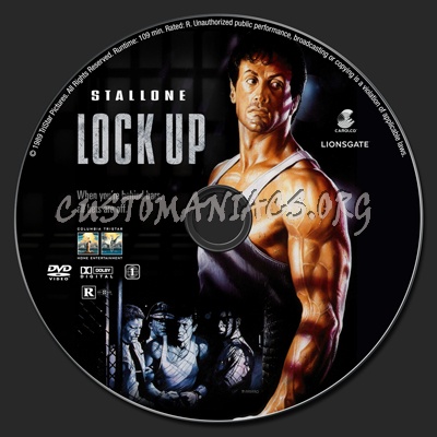 Lock Up dvd label