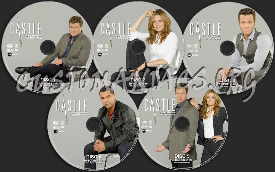 Castle - Season 6 dvd label