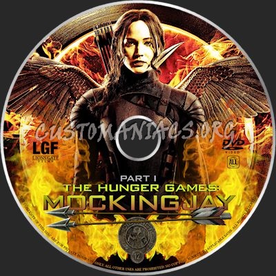 The Hunger Games: Mockingjay, Part 1 dvd label