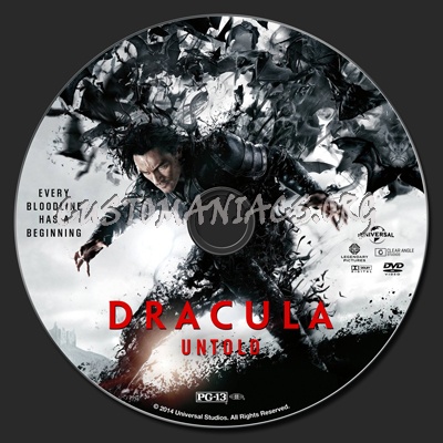 Dracula Untold dvd label