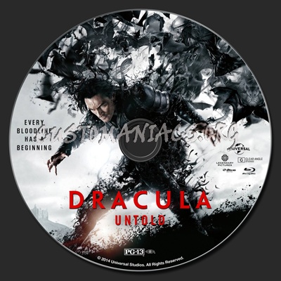 Dracula Untold blu-ray label