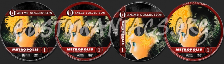 Anime Collection Metropolis Special Edition dvd label