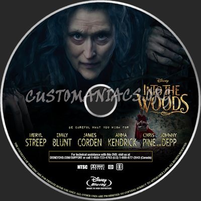 Into the Woods blu-ray label