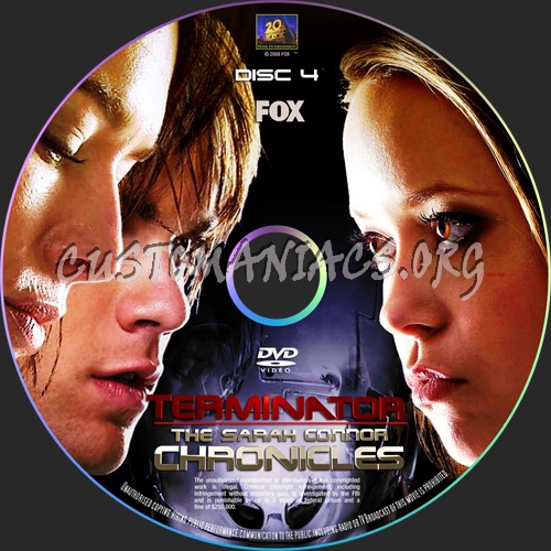 Terminator The Sarah Connor Chronicles d1-d6 dvd label