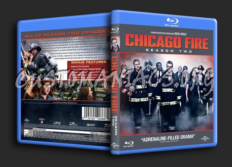 Chicago Fire Season 2 blu-ray cover