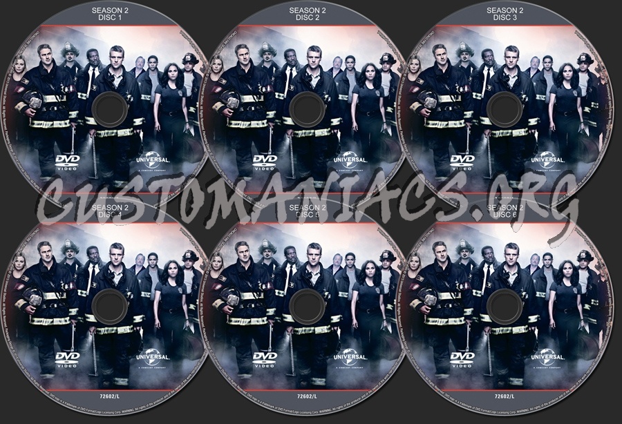 Chicago Fire Season 2 dvd label