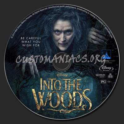 Into the Woods blu-ray label