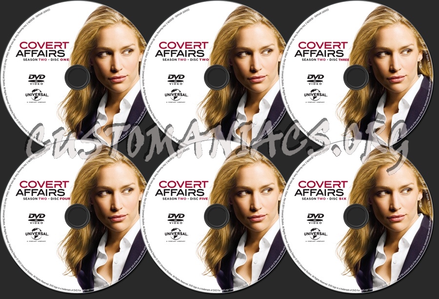 Covert Affairs Season 2 dvd label