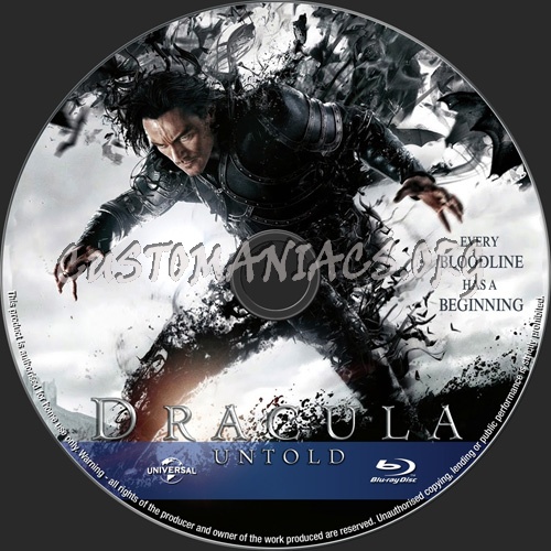 Dracula Untold blu-ray label