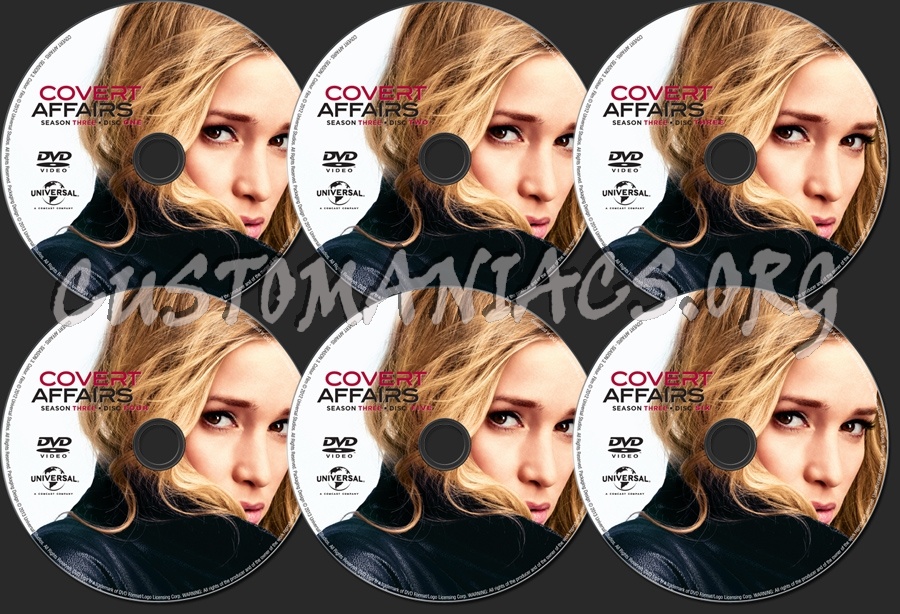 Covert Affairs Season 3 dvd label