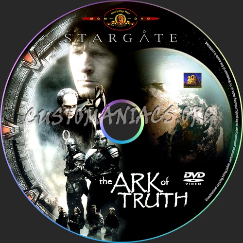 Stargate The Ark of Truth dvd label