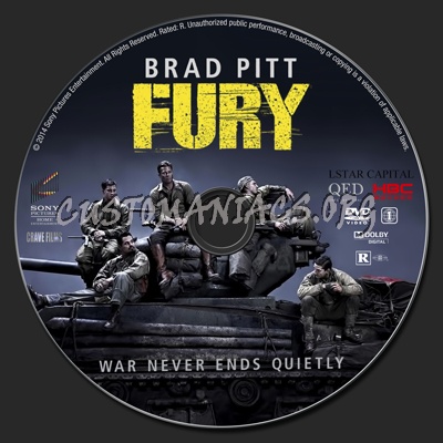 Fury dvd label