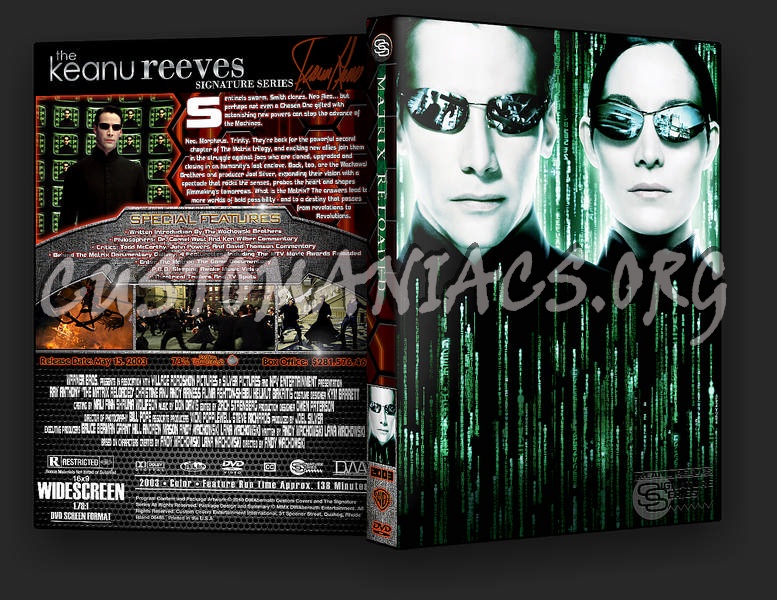 The Matrix Reloaded dvd cover