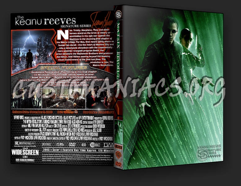The Matrix Revolutions dvd cover