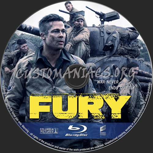 Fury blu-ray label