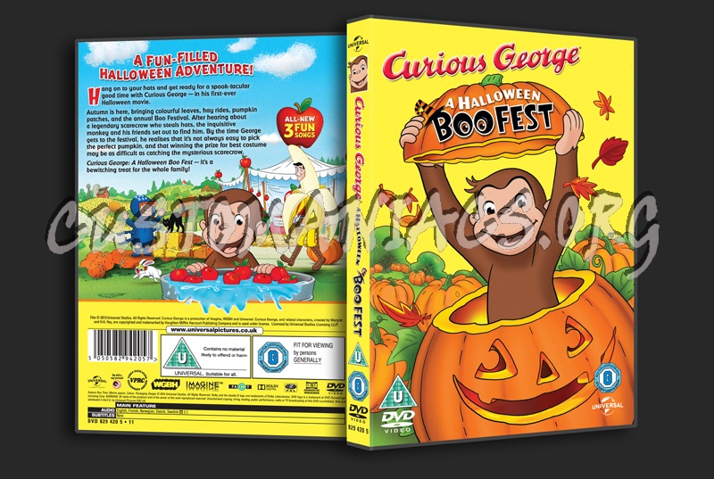 Curious George A Halloween Boofest dvd cover